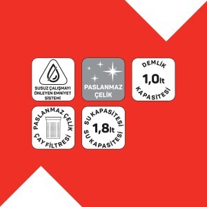 AR3158 Arzum Neosteel Inox Çay Makinesi - 10