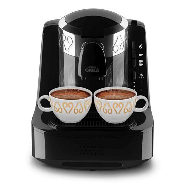 OK002 OKKA Türk Kahve Makinesi - Krom - Siyah