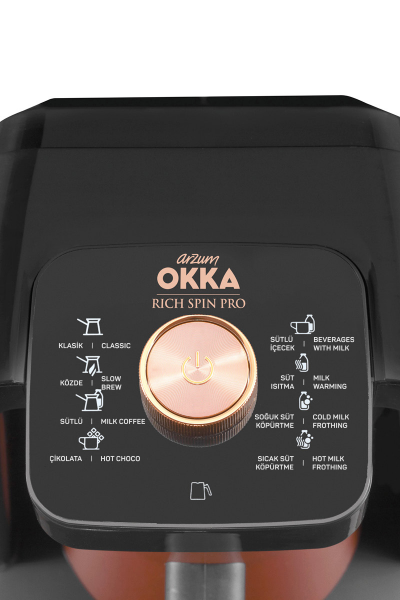 OK0020 - OKKA Rich Spin Pro Türk Kahvesi Makinesi - Bakır - 5