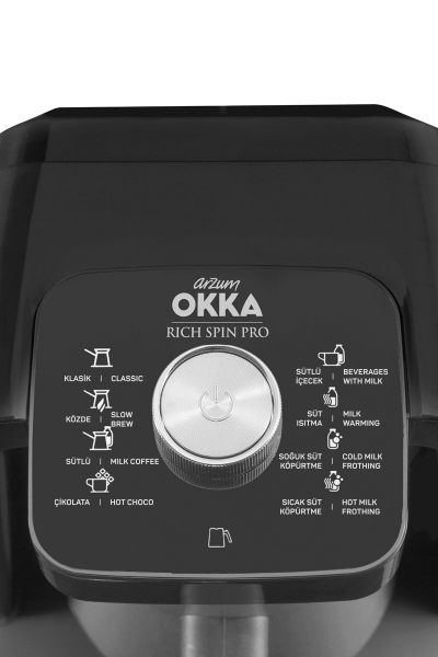 OK0020 - OKKA Rich Spin Pro Türk Kahvesi Makinesi - Krom - 6