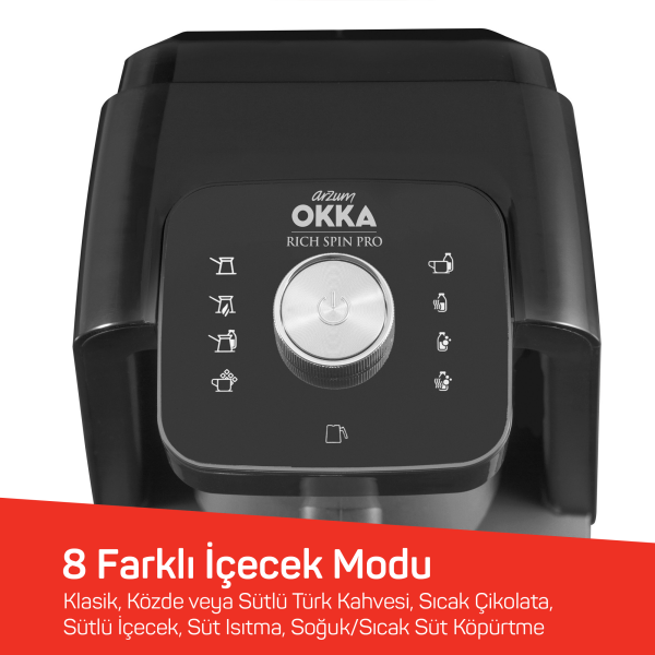 Rich Spin Pro Türk Kahvesi Makinesi - Krom - OK0020-K - 3