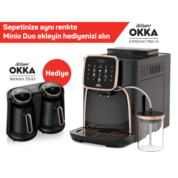 Espresso Pro M Tam Otomatik Espresso Makinesi - OK0028 Bakır (Minio Duo Hediyeli) - 1