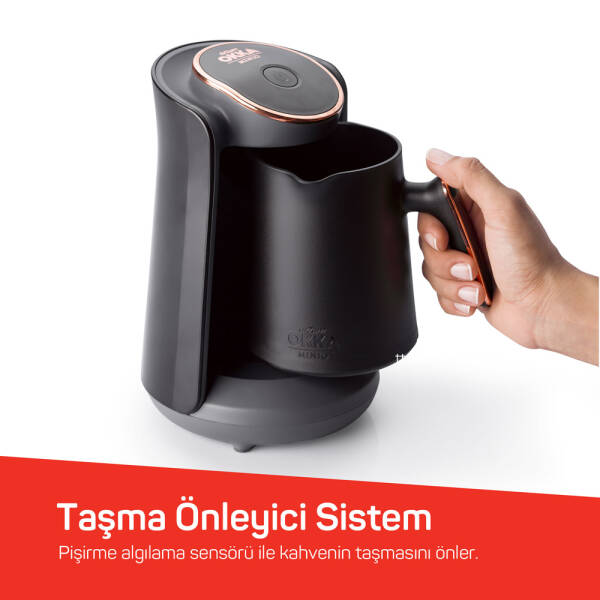 OK004 OKKA Minio Türk Kahvesi Makinesi - Bakır - 6