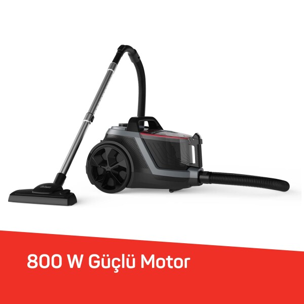 AR4133 Olimpia Speed Cyclone 800W Filtreli Elektrikli Süpürge HEPA 13 Filtre, Siyah - 3