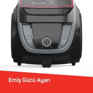 AR4133 Olimpia Speed Cyclone 800W Filtreli Elektrikli Süpürge HEPA 13 Filtre, Siyah - 8