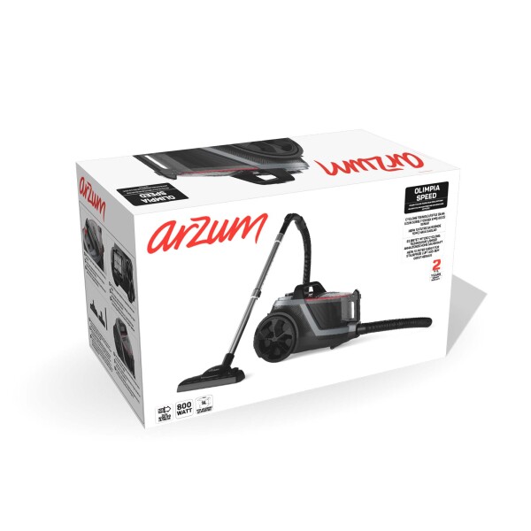 AR4133 Olimpia Speed Cyclone 800W Filtreli Elektrikli Süpürge HEPA 13 Filtre, Siyah - 9