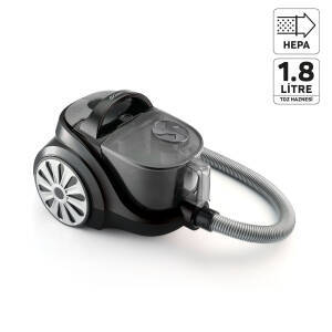 FL493 Easyforce Cyclone Filtreli Elektrikli Süpürgesi 899W, HEPA Filtre, 2,5 lt Toz Haznesi, Gri			