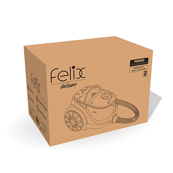 FL493 Pegno Cyclone Filtreli Elektrikli Süpürge, Hepa Filtreli - 6
