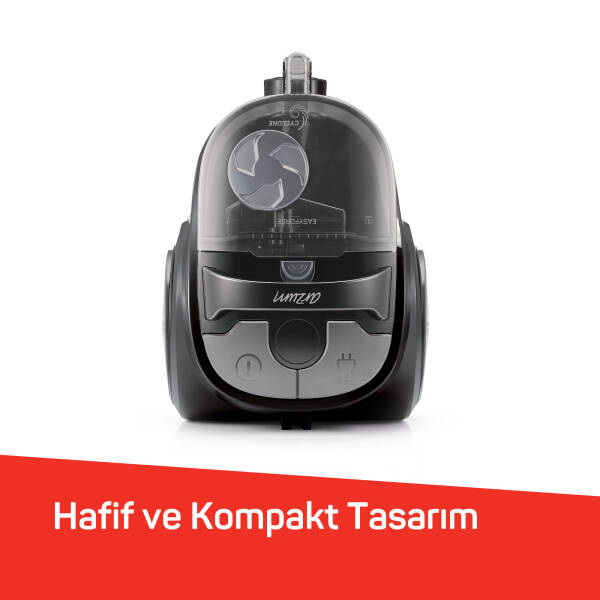 FL493 Easyforce Cyclone Filtreli Elektrikli Süpürgesi 899W, HEPA Filtre, 2,5 lt Toz Haznesi, Gri			 - 3