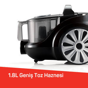 FL493 Easyforce Cyclone Filtreli Elektrikli Süpürgesi 899W, HEPA Filtre, 2,5 lt Toz Haznesi, Gri			 - 4