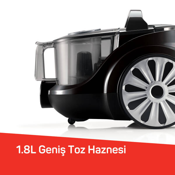 FL493 Easyforce Cyclone Filtreli Elektrikli Süpürgesi 899W, HEPA Filtre, 2,5 lt Toz Haznesi, Gri			 - 4