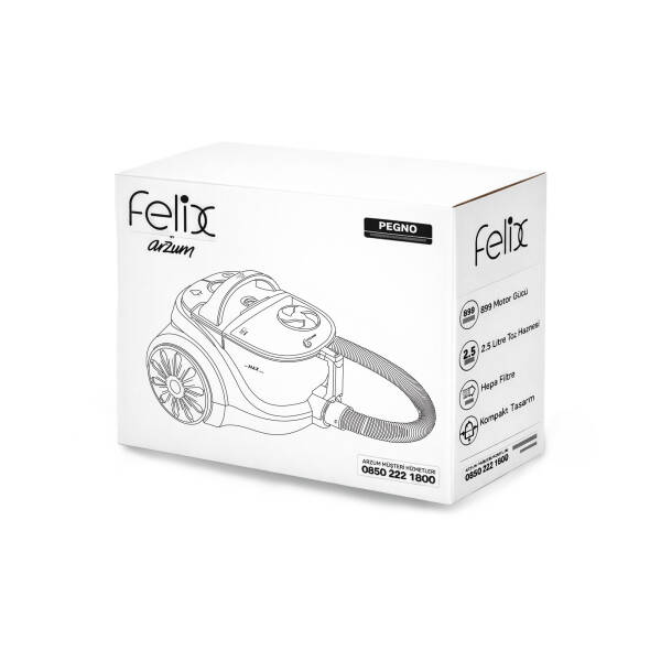 FL493 Easyforce Cyclone Filtreli Elektrikli Süpürgesi 899W, HEPA Filtre, 2,5 lt Toz Haznesi, Gri			 - 6