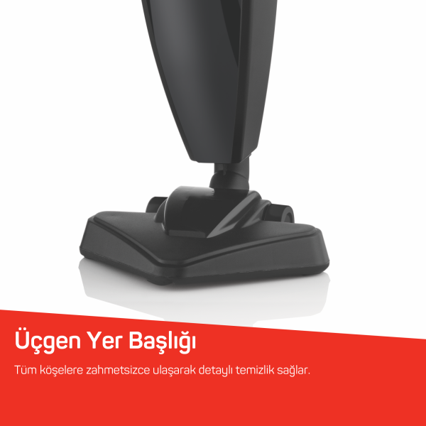 FL492 Polvo Pro Dikey Elektrikli Süpürge 800W, Yıkanabilir Filtre, 0.4 L Toz Haznesi, Siyah			 - 4