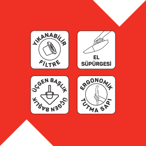 FL492 Polvo Pro Dikey Elektrikli Süpürge 800W, Yıkanabilir Filtre, 0.4 L Toz Haznesi, Siyah			 - 7