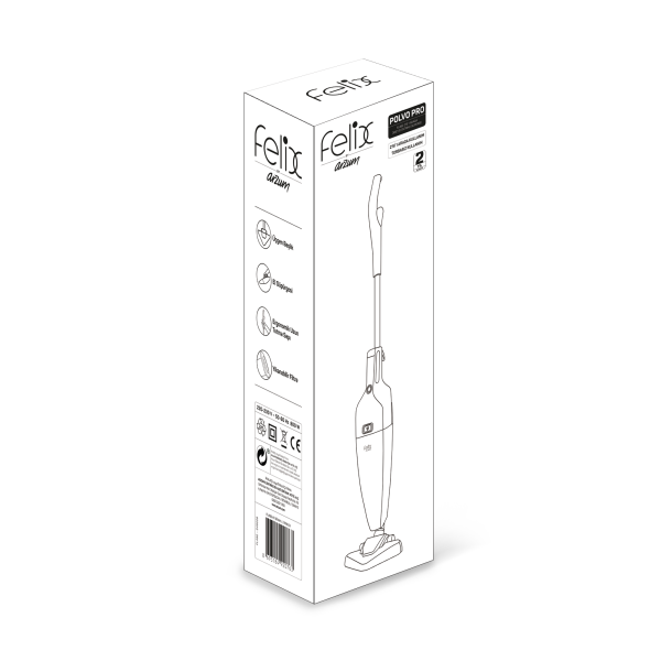 FL492 Polvo Pro Dikey Elektrikli Süpürge 800W, Yıkanabilir Filtre, 0.4 L Toz Haznesi, Siyah			 - 6