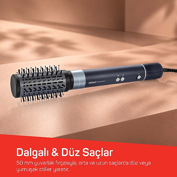 AR5166 Revolution BLDC Ionic Hava Üflemeli Saç Şekillendirici 6 Farklı Başlıklı, 1500W, Siyah - 10