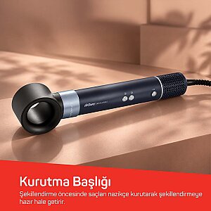 AR5166 Revolution BLDC Ionic Hava Üflemeli Saç Şekillendirici 6 Farklı Başlıklı, 1500W, Siyah - 12
