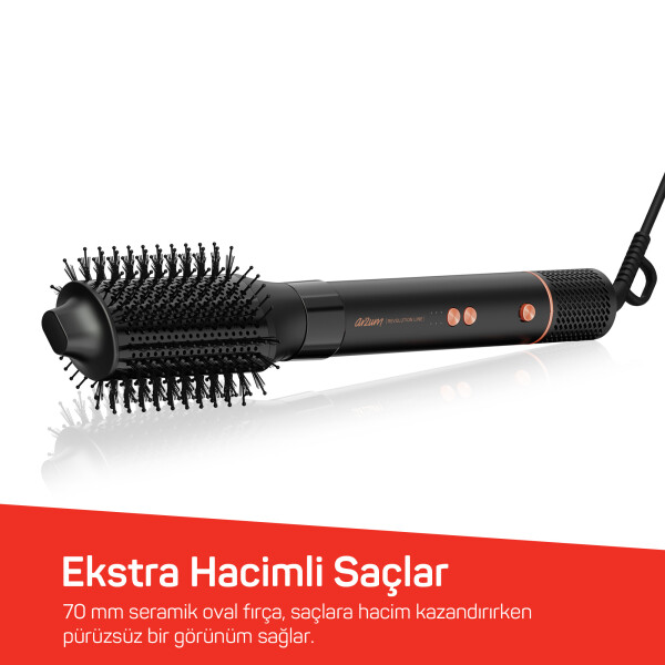 AR5198 Revolution Line  BLDC Ionic Hava Üflemeli Saç Şekillendirici 5 Başlık, 1500W, Siyah - 9