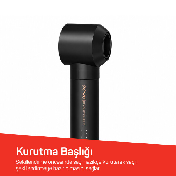 AR5198 Revolution Line  BLDC Ionic Hava Üflemeli Saç Şekillendirici 5 Başlık, 1500W, Siyah - 12