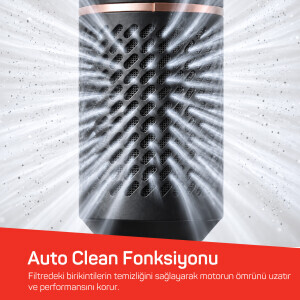 AR5198 Revolution Line  BLDC Ionic Hava Üflemeli Saç Şekillendirici 5 Başlık, 1500W, Siyah - 7