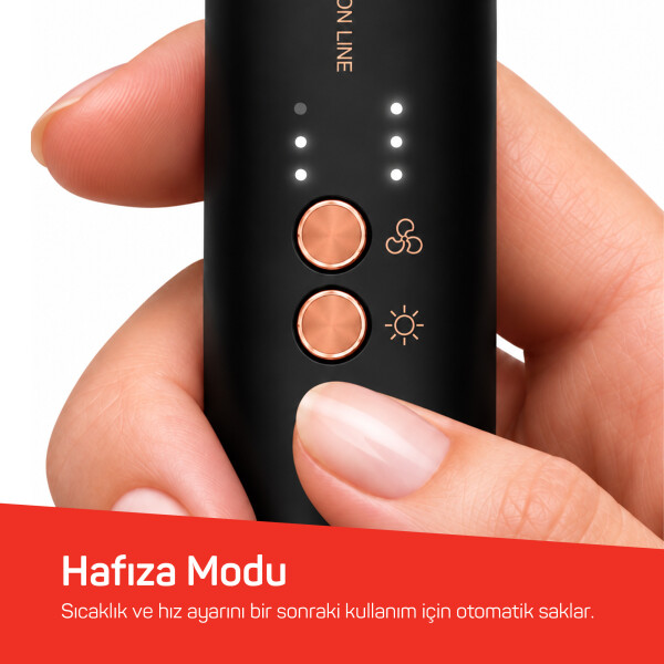 AR5198 Revolution Line  BLDC Ionic Hava Üflemeli Saç Şekillendirici 5 Başlık, 1500W, Siyah - 8