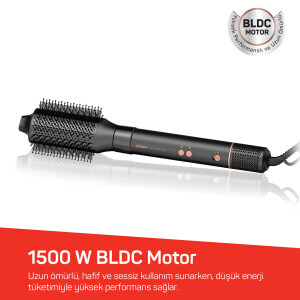 AR5198 Revolution Line  BLDC Ionic Hava Üflemeli Saç Şekillendirici 5 Başlık, 1500W, Antrasit - 4