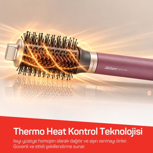 AR5195 Revo Pro BLDC Ionic Hava Üflemeli Saç Şekillendirici 7 Başlık, 1500W, Chery - 5