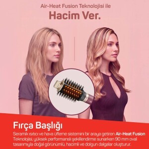 AR5195 Revo Pro BLDC Ionic Hava Üflemeli Saç Şekillendirici 7 Başlık, 1500W, Chery - 10