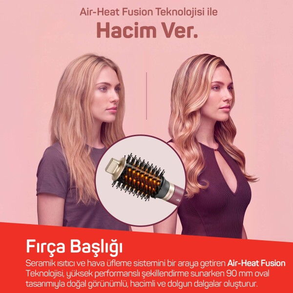 AR5195 Revo Pro BLDC Ionic Hava Üflemeli Saç Şekillendirici 7 Başlık, 1500W, Chery - 10