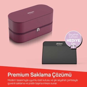AR5195 Revo Pro BLDC Ionic Hava Üflemeli Saç Şekillendirici 7 Başlık, 1500W, Chery - 14