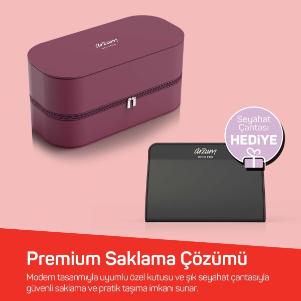 AR5195 Revo Pro BLDC Ionic Hava Üflemeli Saç Şekillendirici 7 Başlık, 1500W, Chery - 14