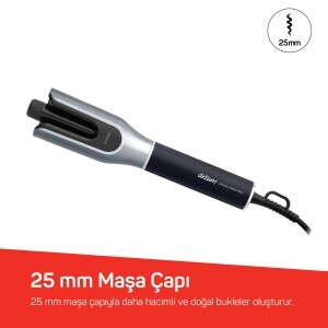 AR5171 Revolution Pro Otomatik Saç Maşası - Siyah - 4
