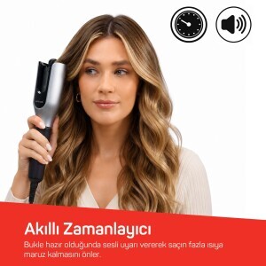AR5171 Revolution Pro Otomatik Saç Maşası - Siyah - 6