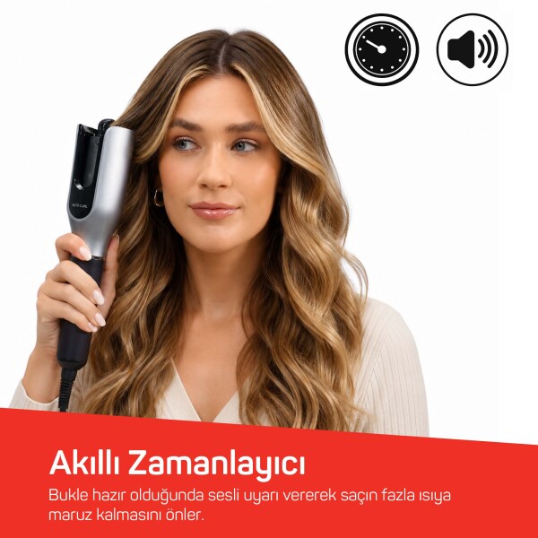 AR5171 Revolution Pro Otomatik Saç Maşası - Siyah - 6