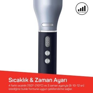 AR5171 Revolution Pro Otomatik Saç Maşası - Siyah - 8