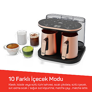  OK0051 Rich Duo Türk Kahvesi Makinesi,Taşma Önleyici Sistem, 4 Fincan Kapasiteli, Bakır - 4