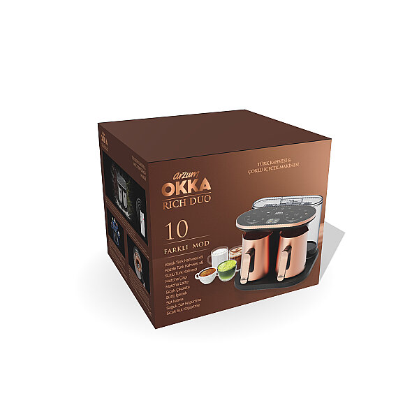  OK0051 Rich Duo Türk Kahvesi Makinesi,Taşma Önleyici Sistem, 4 Fincan Kapasiteli, Bakır - 8