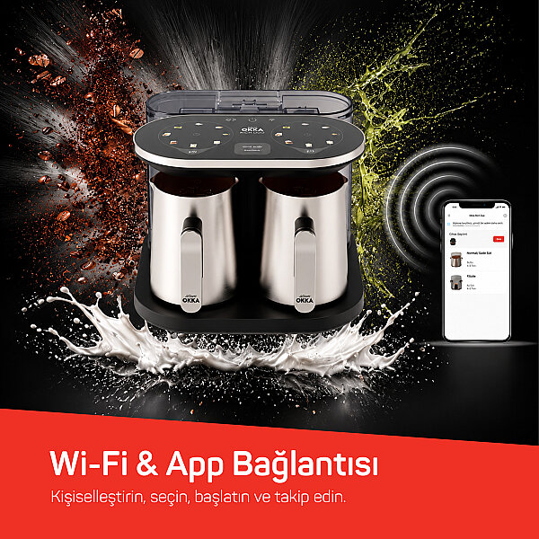  OK0051 Rich Duo Türk Kahvesi Makinesi,Taşma Önleyici Sistem, 4 Fincan Kapasiteli, Krom - 6