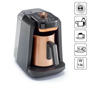 OK0036 Okka Rich Pro Plus Su Hazneli Türk Kahvesi Makinesi, Bakır