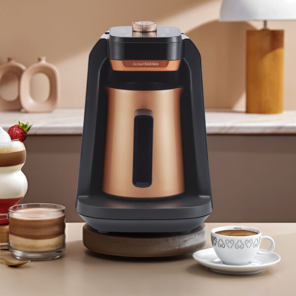 OK0036 Okka Rich Pro Plus Su Hazneli Türk Kahvesi Makinesi, Bakır - 2