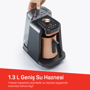 OK0036 Okka Rich Pro Plus Su Hazneli Türk Kahvesi Makinesi, Bakır - 4