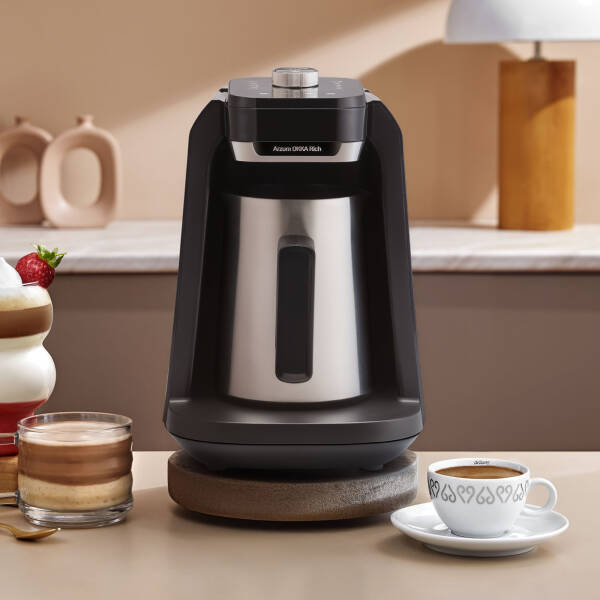 OK0036 Okka Rich Pro Plus Su Hazneli Türk Kahvesi Makinesi, Krom - 2