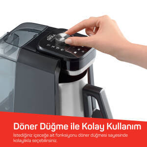 OK0036 Okka Rich Pro Plus Su Hazneli Türk Kahvesi Makinesi, Krom - 6