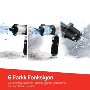 AR4500 Arzum Rushx 6-in-1 Araç İçi Süpürge 17000PA - 4