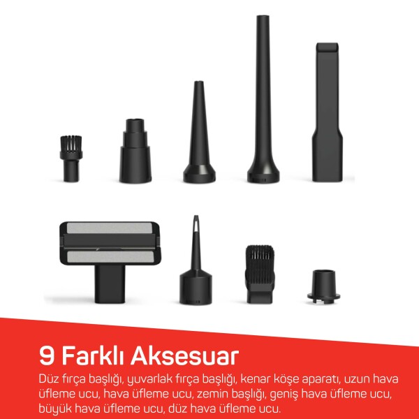 AR4500 Arzum Rushx 6-in-1 Araç İçi Süpürge 17000PA - 5