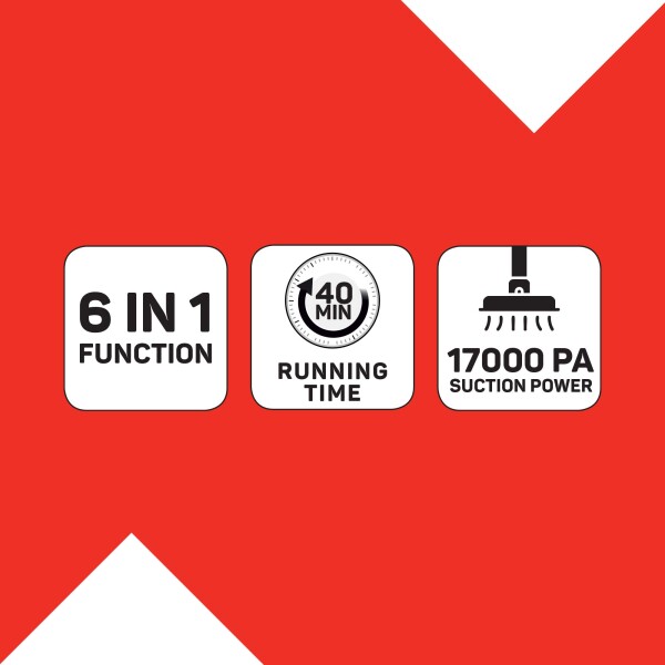 AR4500 Arzum Rushx 6-in-1 Araç İçi Süpürge 17000PA - 10