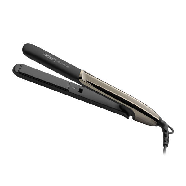 AR5076 Saloncare Saç Düzleştirici Seramik Plaka, Isı Koruma Sistemi, Siyah - 1