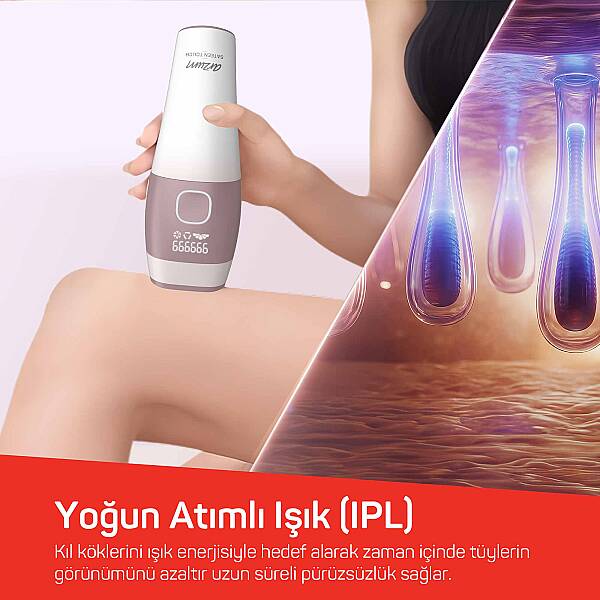 AR5176 SateenTouch IPL Lazer Epilasyon, 999.999 Atım, Evde Tüy Alma, Soğutmalı, 5 Kademe, Otomatik Mod - 3