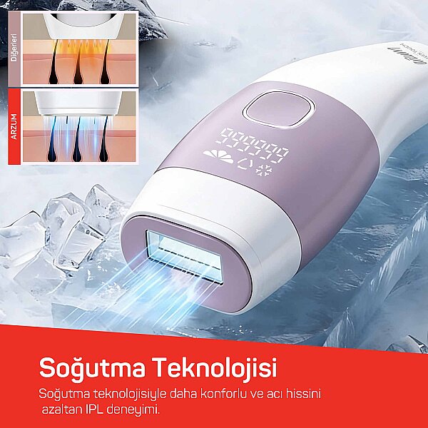 AR5176 SateenTouch IPL Lazer Epilasyon, 999.999 Atım, Evde Tüy Alma, Soğutmalı, 5 Kademe, Otomatik Mod - 5