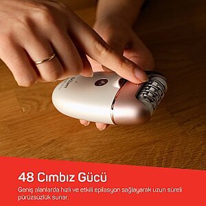 AR5175 Sateen Touch Şarjlı Epilasyon Seti, 48 Cımbızlı Başlık, 2 Farklı Hız Ayarı, Led Işık Sistemi - 3
